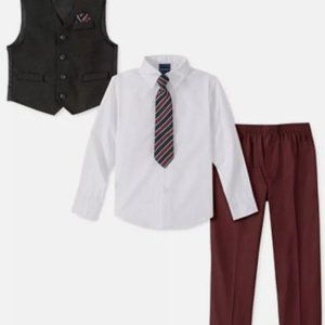 Nautica kids suit set shirt, tie , vest and dressing pants